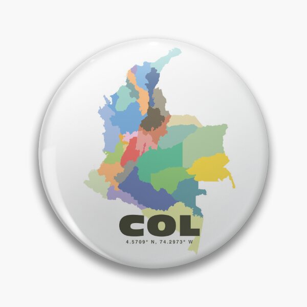 Item preview, Colorful Colombia Map - Modern Minimalist Design (COL) designed and sold by CartoPrints.