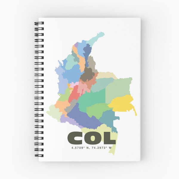 Item preview, Colorful Colombia Map - Modern Minimalist Design (COL) designed and sold by CartoPrints.