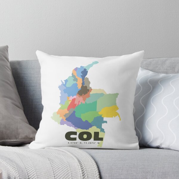 Item preview, Colorful Colombia Map - Modern Minimalist Design (COL) designed and sold by CartoPrints.