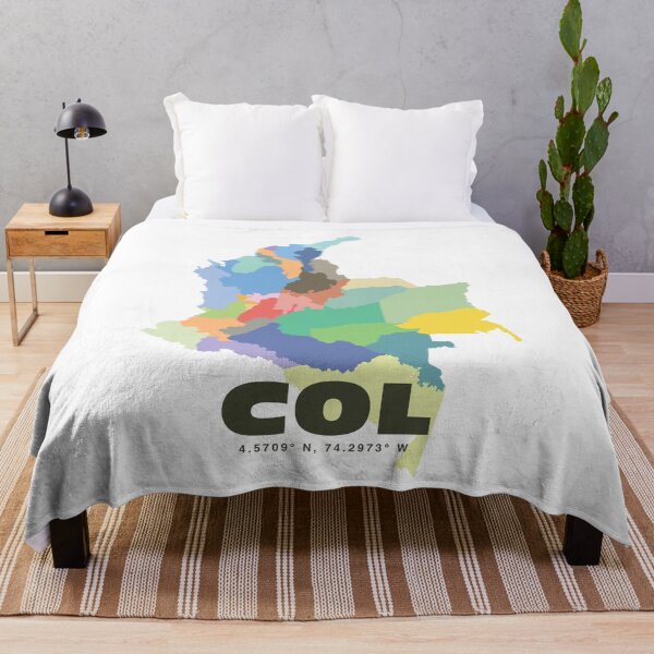 Item preview, Colorful Colombia Map - Modern Minimalist Design (COL) designed and sold by CartoPrints.