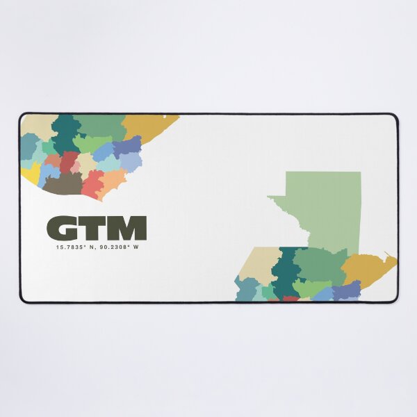 Item preview, Colorful Guatemala Map - Modern Minimalist Design (GTM) designed and sold by CartoPrints.