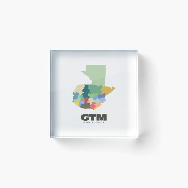 Item preview, Colorful Guatemala Map - Modern Minimalist Design (GTM) designed and sold by CartoPrints.
