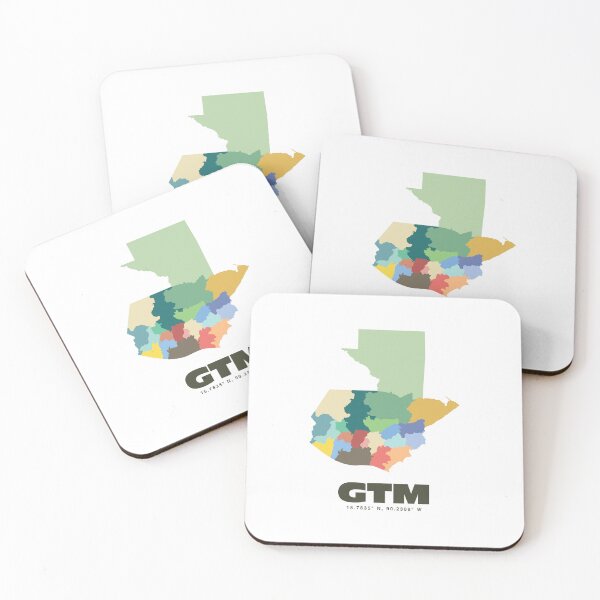 Item preview, Colorful Guatemala Map - Modern Minimalist Design (GTM) designed and sold by CartoPrints.