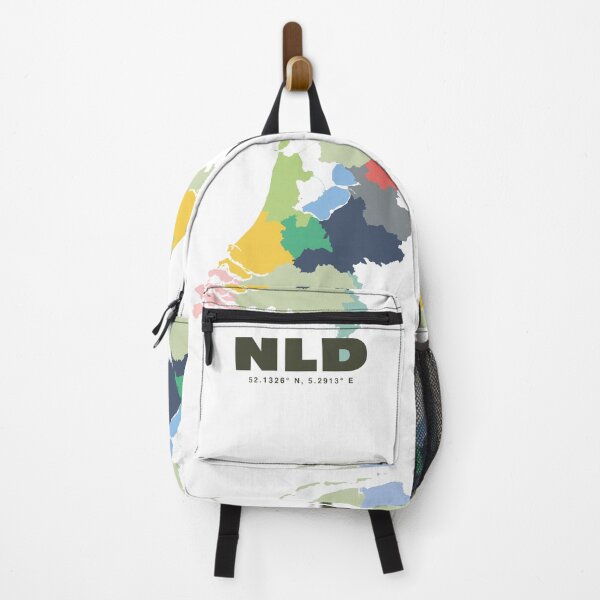 Item preview, Colorful Netherlands Map - Modern Minimalist Design (NLD) designed and sold by CartoPrints.