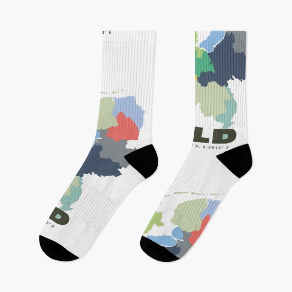 Item preview, Colorful Netherlands Map - Modern Minimalist Design (NLD) designed and sold by CartoPrints.