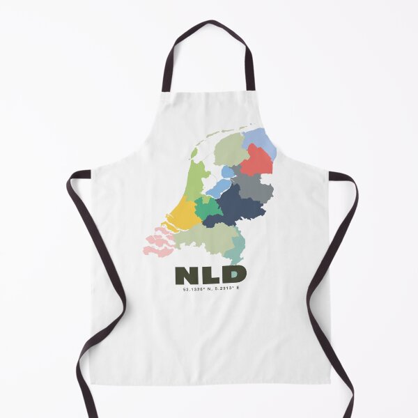 Item preview, Colorful Netherlands Map - Modern Minimalist Design (NLD) designed and sold by CartoPrints.