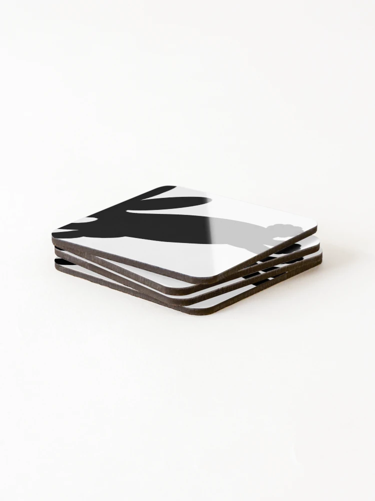 Thumbnail 4 of 5, Coasters (Set of 4), Simple Jumping Rabbit designed and sold by Uni77.