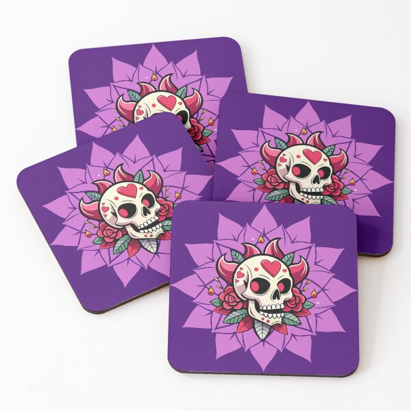 Item preview, TATTOO DESIGN 0001 - LOVE ROSE SKULL MANDALA designed and sold by CuPensky.