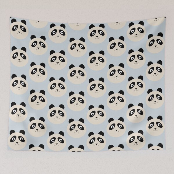 Item preview, Smiling Panda Face – Adorable Minimalist Panda Art designed and sold by CreationbyNiki.