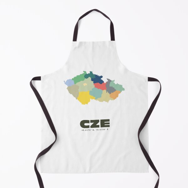 Item preview, Colorful Czech Republic Map - Modern Minimalist Design (CZE) designed and sold by CartoPrints.