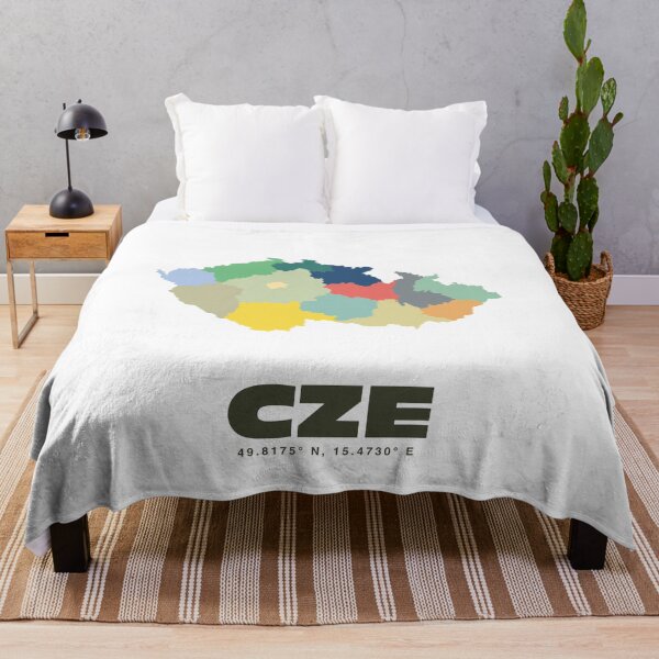 Item preview, Colorful Czech Republic Map - Modern Minimalist Design (CZE) designed and sold by CartoPrints.