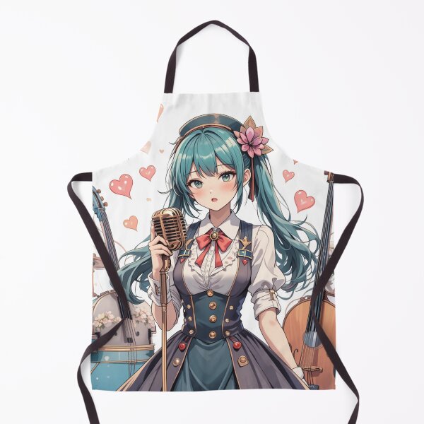 Item preview, cute anime girl in a vintage jazz designed and sold by Nimkaew.