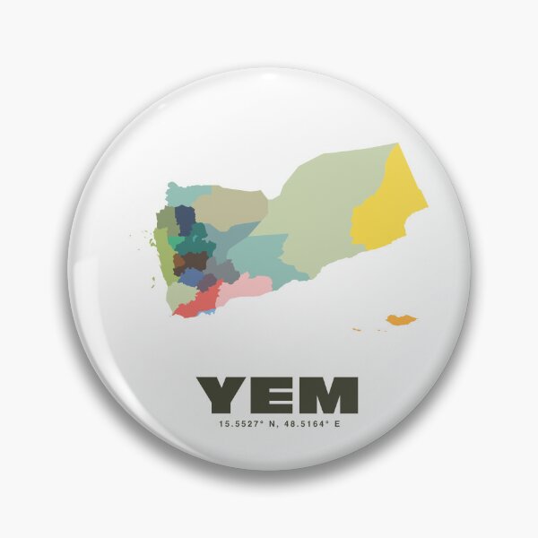 Item preview, Colorful Yemen Map - Modern Minimalist Design (YEM) designed and sold by CartoPrints.