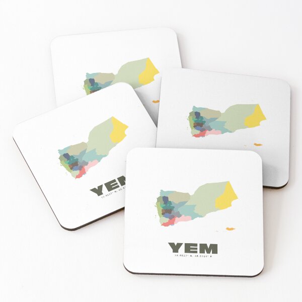 Item preview, Colorful Yemen Map - Modern Minimalist Design (YEM) designed and sold by CartoPrints.