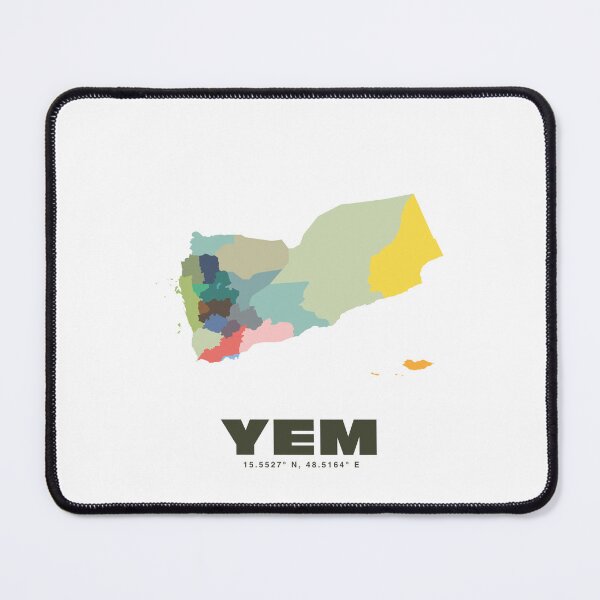 Item preview, Colorful Yemen Map - Modern Minimalist Design (YEM) designed and sold by CartoPrints.