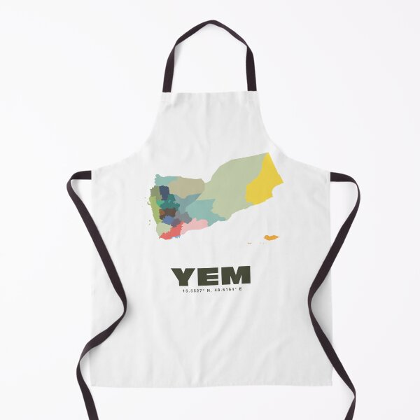 Item preview, Colorful Yemen Map - Modern Minimalist Design (YEM) designed and sold by CartoPrints.