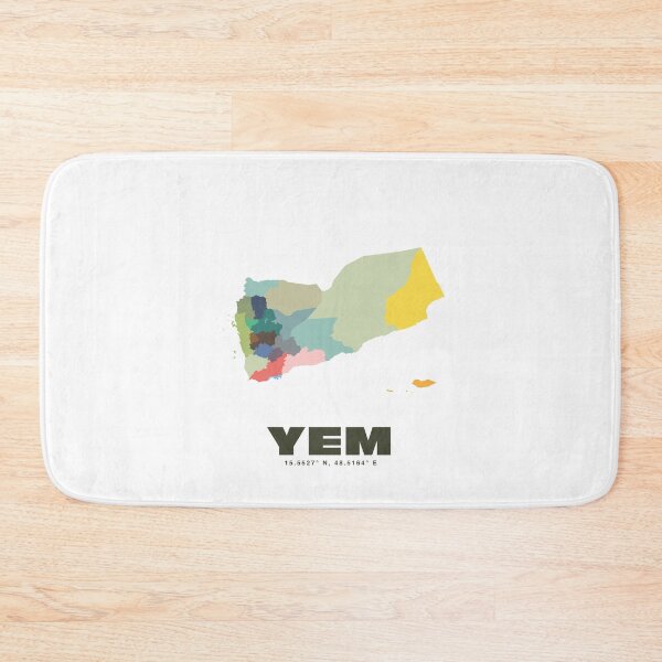 Item preview, Colorful Yemen Map - Modern Minimalist Design (YEM) designed and sold by CartoPrints.