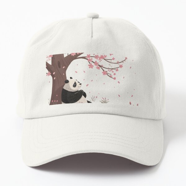Aperçu de l'œuvre Panda serein sous un cerisier en fleurs créée et vendue par Danish-Fashion.