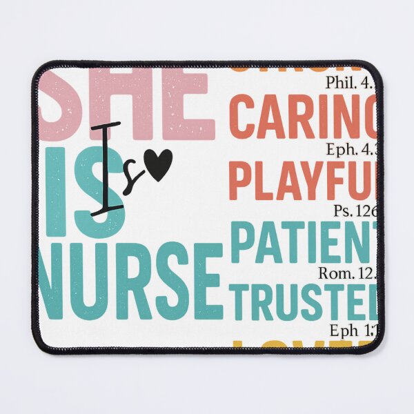 Item preview, Christian Nurse Bible Verse Typography Art designed and sold by Giuggimade.