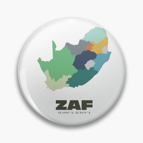 Item preview, Colorful South Africa Map - Modern Minimalist Design (ZAF) designed and sold by CartoPrints.