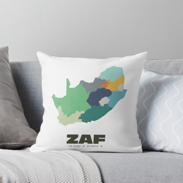 Item preview, Colorful South Africa Map - Modern Minimalist Design (ZAF) designed and sold by CartoPrints.
