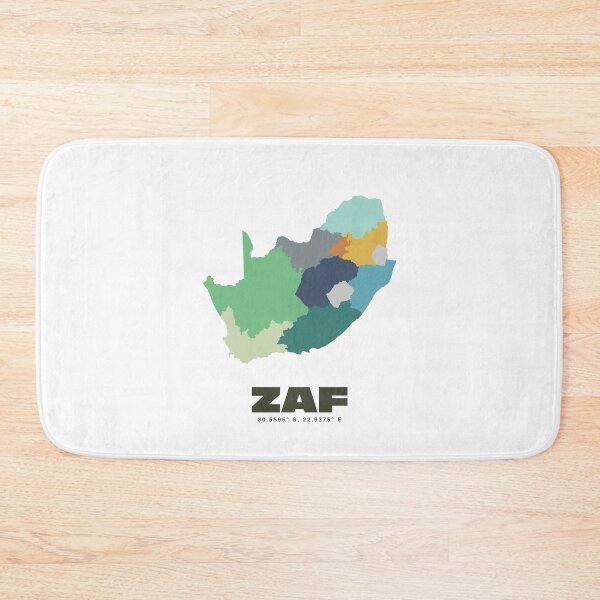 Item preview, Colorful South Africa Map - Modern Minimalist Design (ZAF) designed and sold by CartoPrints.