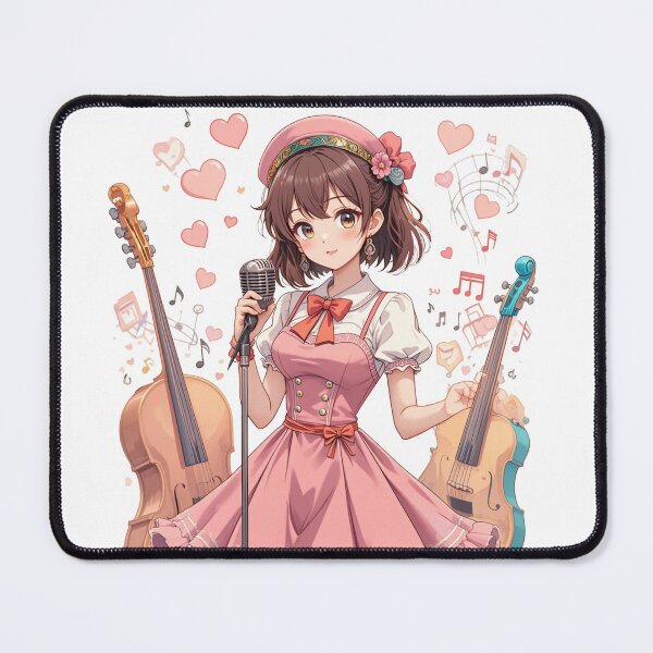 Item preview, cute anime girl in a vintage jazz  designed and sold by Nimkaew.