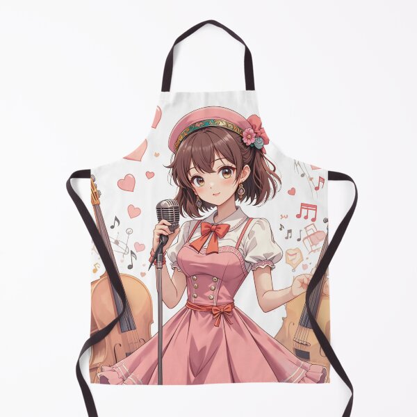Item preview, cute anime girl in a vintage jazz designed and sold by Nimkaew.