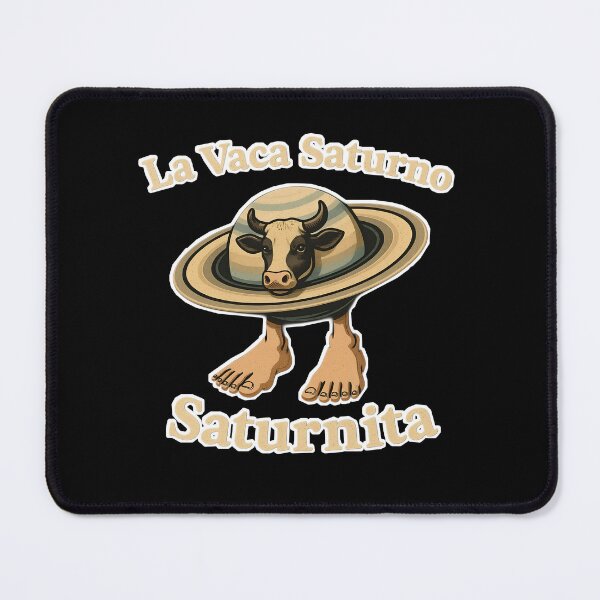 Vista previa del artículo con la obra «La Vaca Saturno Saturnita - Diseño surrealista de la vaca cósmica de Saturno », diseñado y vendido por realimmix.