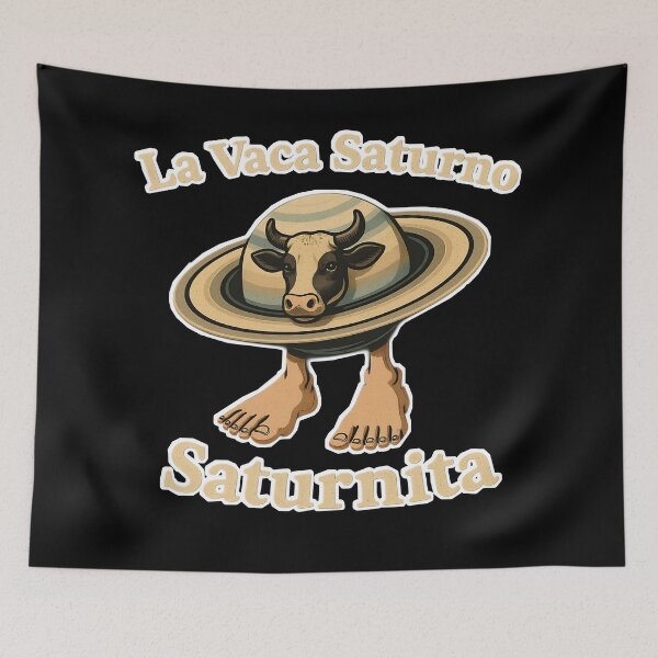 Item preview, La Vaca Saturno Saturnita - Diseño surrealista de la vaca cósmica de Saturno designed and sold by IMMIX Store.