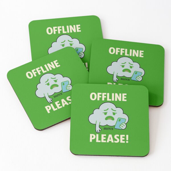 Item preview, Offline Please - Cloud Mood Funny Design designed and sold by Giomyke16.