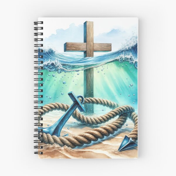 Item preview, Anchor and Cross In Ocean Water designed and sold by Maria Dryfhout.