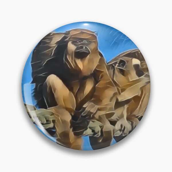 Item preview, Double Monkey In Gemstone designed and sold by Fearless-Fox.