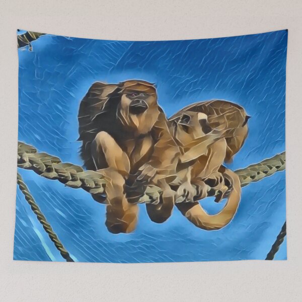 Item preview, Double Monkey In Gemstone designed and sold by Fearless-Fox.