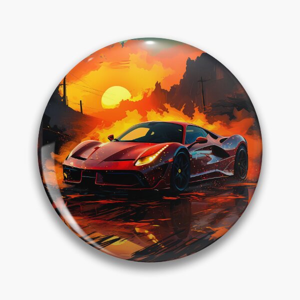 Item preview, Fiery Supercar Reflections At Dramatic Sunset designed and sold by RevUpDesign.