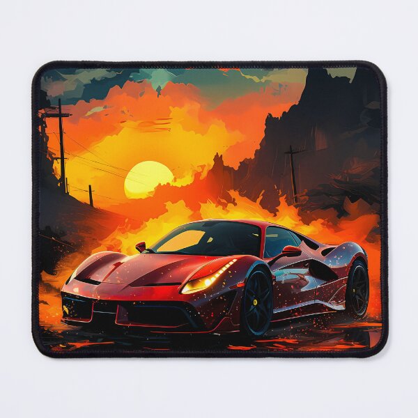 Item preview, Fiery Supercar Reflections At Dramatic Sunset designed and sold by RevUpDesign.