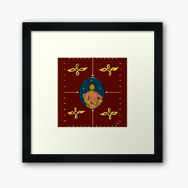 Vista previa del artículo con la obra «Reina Liliʻuokalani», diseñado y vendido por MamaCrabDesigns.