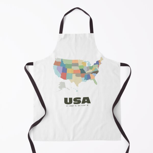 Item preview, Colorful USA Map - Modern Minimalist Design (USA) designed and sold by CartoPrints.