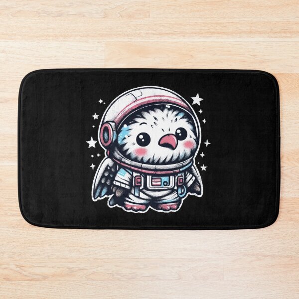 Item preview, Astronaut Bird – Kawaii Space Explorer Chick in a Spacesuit designed and sold by Emegan Print Art.