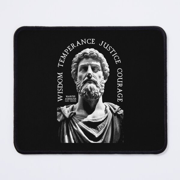 Item preview, Stoic Virtues Wisdom Temperance Justice Courage Stoicism designed and sold by GrandeDuc.