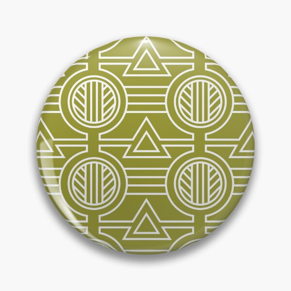 Item preview, Boho Tribal Pattern on Yellow Background – Vibrant Ethnic Minimalist Art designed and sold by Katherine Ann.