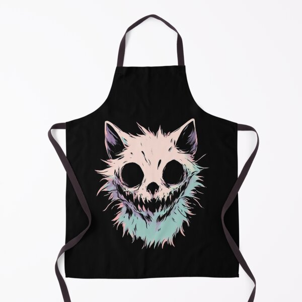 Item preview, Creepy Mutant Cat Skull – Pastel Horror Art designed and sold by Emegan Print Art.