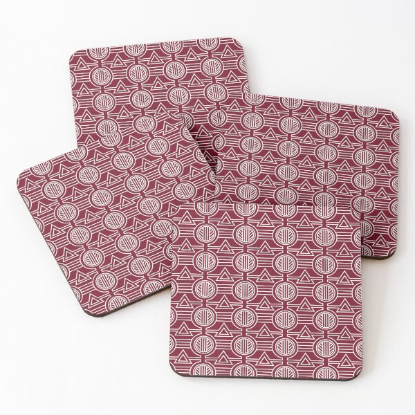 Item preview, Boho Tribal Pattern on Red Background – Bold Ethnic Bohemian Design designed and sold by Katherine Ann.