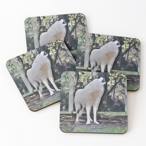 Item preview, Wolf Howl In Retro Pop designed and sold by Fearless-Fox.