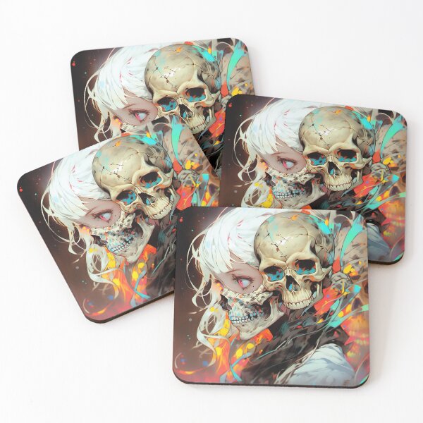 Item preview, Spectral Skull Anime Girl designed and sold by bubblegoth.