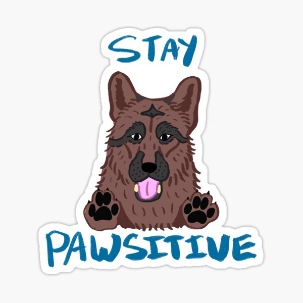 Artikel-Vorschau von Bleib pfotensitiv, Deutscher Schäferhund, designt und verkauft von HowlyHeeler.
