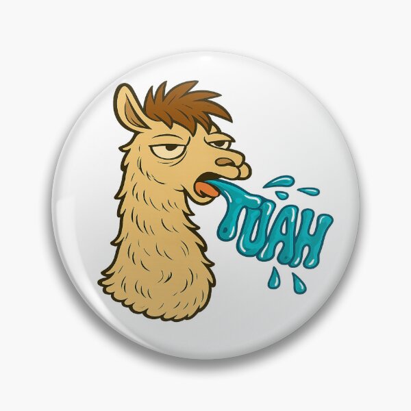 Item preview, Sassy Llama Spitting “Tuah” – Funny Cartoon Design designed and sold by Soft rot studio.