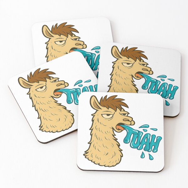 Item preview, Sassy Llama Spitting “Tuah” – Funny Cartoon Design designed and sold by Soft rot studio.
