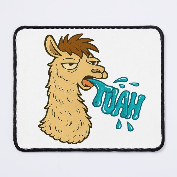 Item preview, Sassy Llama Spitting “Tuah” – Funny Cartoon Design designed and sold by Soft rot studio.
