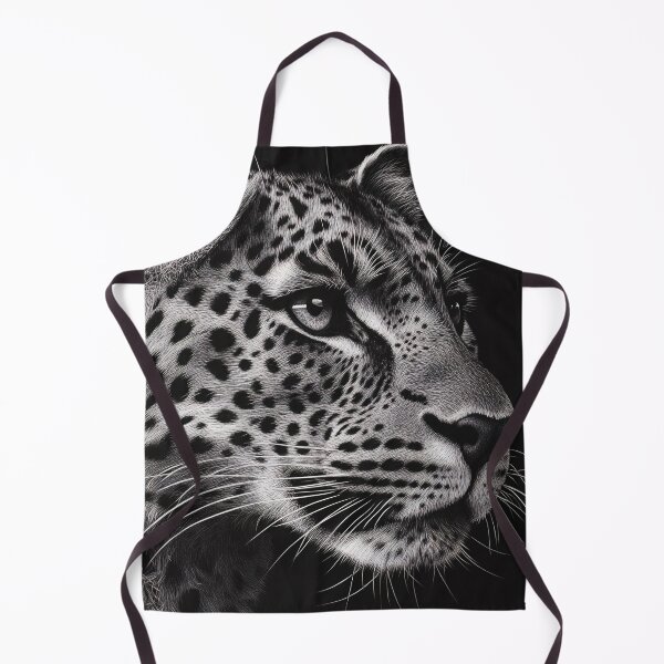 Item preview, Stunning black and white leopard photography print designed and sold by dcrc.